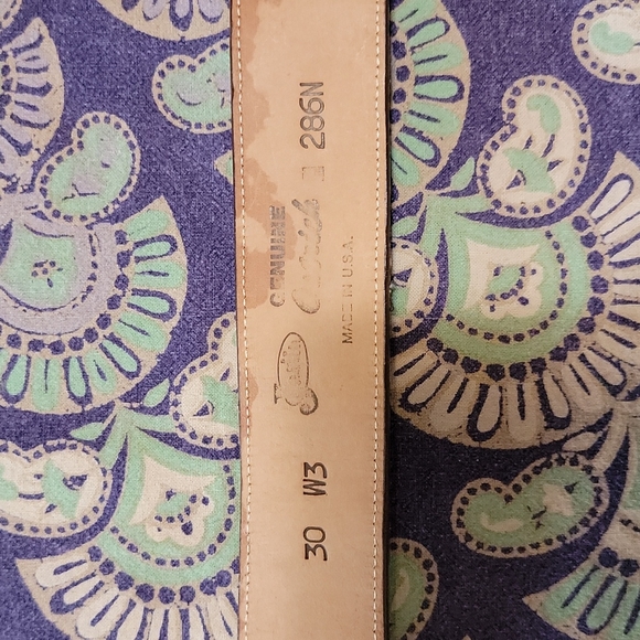 Justin Ostrich Cowboy Belt - Picture 4 of 6